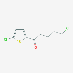 molecular formula C9H10Cl2OS B8550248 2-Chloro-5-(5-chloropentanoyl)thiophene 