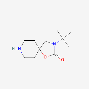 molecular formula C11H20N2O2 B8550256 3-Tert-butyl-1-oxa-3,8-diazaspiro[4.5]decan-2-one 