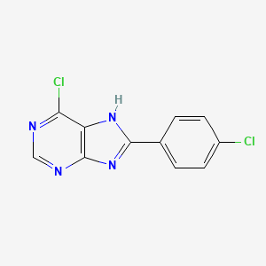 6-chloro-8-(4-chlorophenyl)-9H-purine