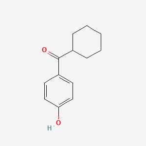 molecular formula C13H16O2 B8550295 4-Hydroxyphenyl cyclohexyl ketone 