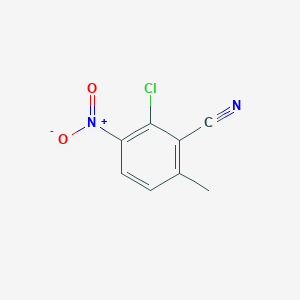 molecular formula C8H5ClN2O2 B8550311 2-Chloro-6-methyl-3-nitrobenzonitrile 
