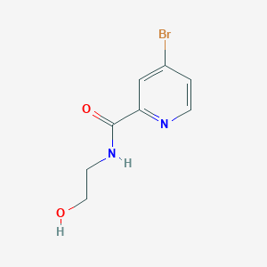 molecular formula C8H9BrN2O2 B8550315 4-bromo-N-(2-hydroxyethyl)picolinamide 