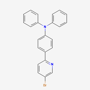 molecular formula C23H17BrN2 B8550326 4-(5-bromopyridin-2-yl)-N,N-diphenylaniline 