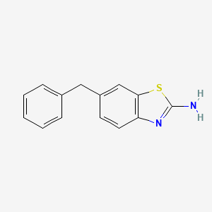 molecular formula C14H12N2S B8550327 2-Amino-6-benzylbenzothiazole 