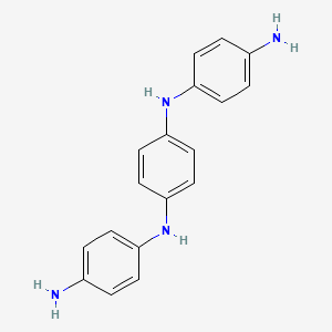 molecular formula C18H18N4 B8550369 1,4-Benzenediamine, N,N'-bis(4-aminophenyl)- CAS No. 4958-10-5