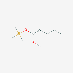 molecular formula C9H20O2Si B8550395 [(1-Methoxypent-1-en-1-yl)oxy](trimethyl)silane CAS No. 84393-10-2