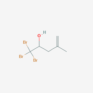 molecular formula C6H9Br3O B8550404 1,1,1-Tribromo-4-methylpent-4-en-2-ol CAS No. 59898-06-5