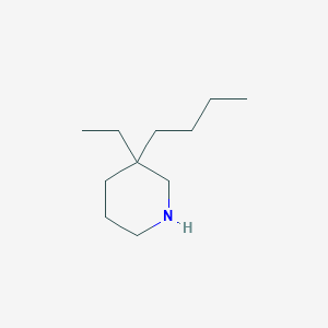 3-Butyl-3-ethylpiperidine
