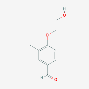 molecular formula C10H12O3 B8550498 4-(2-Hydroxyethoxy)-3-methylbenzaldehyde 