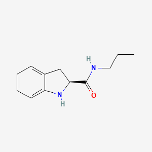 molecular formula C12H16N2O B8550516 2(s)-Indolinecarboxylic acid n-propylamide CAS No. 185213-05-2