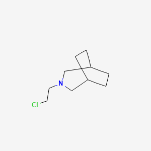 molecular formula C10H18ClN B8550545 3-(2-Chloroethyl)-3-azabicyclo[3.2.2]nonane 
