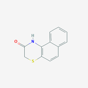 molecular formula C12H9NOS B8550651 1H-Naphtho[2,1-b][1,4]thiazin-2(3H)-one 