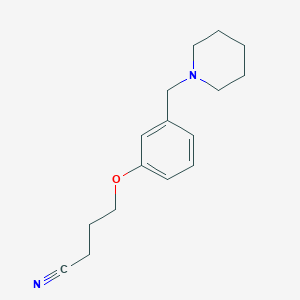 4-{3-[(Piperidin-1-yl)methyl]phenoxy}butanenitrile