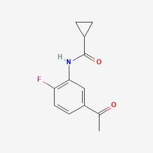 N-(5-acetyl-2-fluorophenyl)cyclopropanecarboxamide