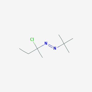 molecular formula C8H17ClN2 B8550666 Diazene, (1-chloro-1-methylpropyl)(1,1-dimethylethyl)- CAS No. 57910-78-8
