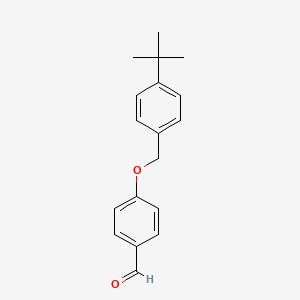 molecular formula C18H20O2 B8550677 4-[(4-t-Butyl)benzyloxy]benzaldehyde 