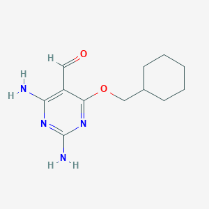 2,4-Diamino-6-(cyclohexylmethoxy)pyrimidine-5-carbaldehyde