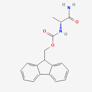 molecular formula C18H18N2O3 B8550707 (9H-Fluoren-9-yl)methyl (R)-(1-amino-1-oxopropan-2-yl)carbamate 
