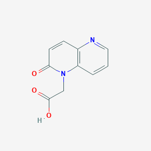molecular formula C10H8N2O3 B8550760 2-(2-oxo-1,5-naphthyridin-1(2H)-yl)acetic acid 