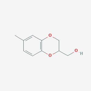 molecular formula C10H12O3 B8550773 2-Hydroxymethyl 6-methyl 1,4-benzodioxan 
