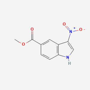 molecular formula C10H8N2O4 B8550802 methyl 3-nitro-1H-indole-5-carboxylate 