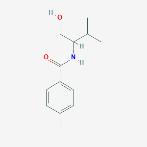 molecular formula C13H19NO2 B8550828 N-(1-hydroxymethyl-2-methyl-propyl)-4-methyl-benzamide CAS No. 220772-37-2