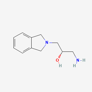 molecular formula C11H16N2O B8550862 (2S)-1-amino-3-(1,3-dihydroisoindol-2-yl)propan-2-ol 