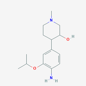 molecular formula C15H24N2O2 B8550870 4-(4-Amino-3-isopropoxyphenyl)-1-methylpiperidin-3-OL 