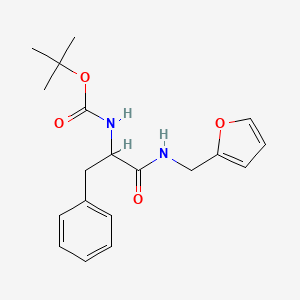 molecular formula C19H24N2O4 B8550888 tert-butyl N-[1-(furan-2-ylmethylamino)-1-oxo-3-phenylpropan-2-yl]carbamate 