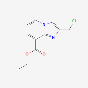 Imidazo[1,2-a]pyridine-8-carboxylic acid,2-(chloromethyl)-,ethyl ester