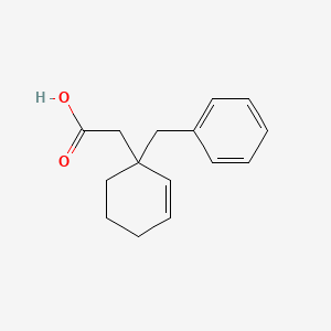 (1-Benzylcyclohex-2-en-1-yl)acetic acid