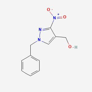 molecular formula C11H11N3O3 B8551093 (1-benzyl-3-nitro-1H-pyrazol-4-yl)methanol 