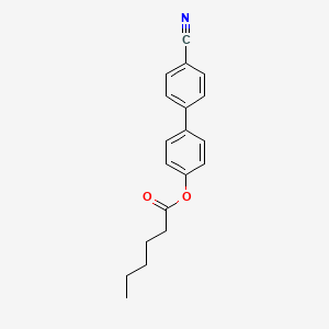 molecular formula C19H19NO2 B8551133 4'-Cyano-4-biphenylyl hexanoate 