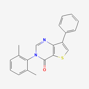 3-(2,6-Dimethylphenyl)-7-phenylthieno[3,2-d]pyrimidin-4(3H)-one