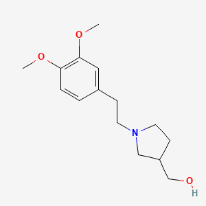 molecular formula C15H23NO3 B8551151 N-[2-(3,4-Dimethoxy-phenyl)-ethyl]-3-hydroxymethylpyrrolidine 