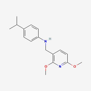 molecular formula C17H22N2O2 B8551156 [(2,6-Dimethoxypyridin-3-yl)methyl](4-isopropylphenyl)amine 