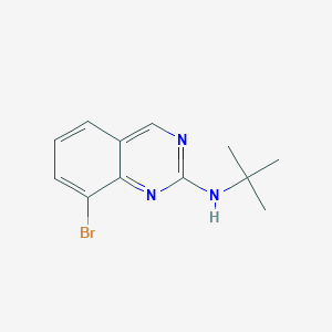 molecular formula C12H14BrN3 B8551159 8-bromo-N-tert-butylquinazolin-2-amine 