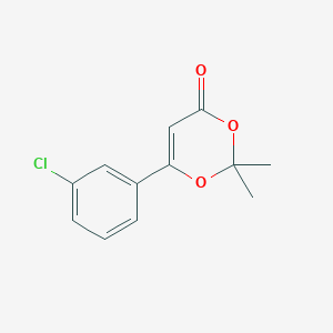 molecular formula C12H11ClO3 B8551193 6-(3-Chloro-phenyl)-2,2-dimethyl-[1,3]dioxin-4-one 