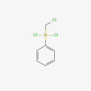 molecular formula C7H7Cl3Si B8551214 Silane, dichloro(chloromethyl)phenyl- CAS No. 5489-23-6
