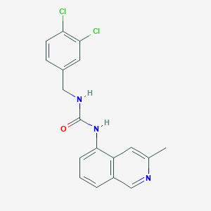 molecular formula C18H15Cl2N3O B8551226 N-(3,4-dichlorobenzyl)-N'-(3-methyl-5-isoquinolinyl)urea CAS No. 581811-51-0
