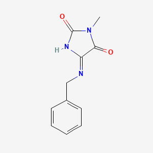molecular formula C11H11N3O2 B8551289 5-Benzylamino-3-methyl-imidazole-2,4-dione 