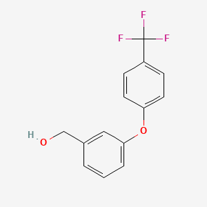 molecular formula C14H11F3O2 B8551302 (3-(4-(Trifluoromethyl)phenoxy)phenyl)methanol CAS No. 356058-15-6