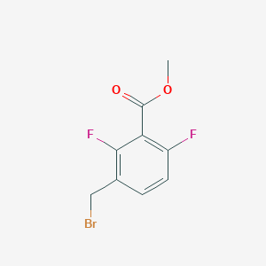 molecular formula C9H7BrF2O2 B8551306 Methyl 3-(bromomethyl)-2,6-difluorobenzoate 