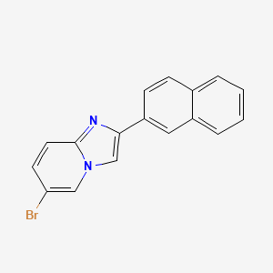 molecular formula C17H11BrN2 B8551333 6-Bromo-2-(naphthalen-2-yl)imidazo[1,2-a]pyridine 