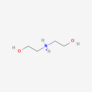 molecular formula C4H12NO2+ B8551342 Bis(2-hydroxyethyl)azanium 