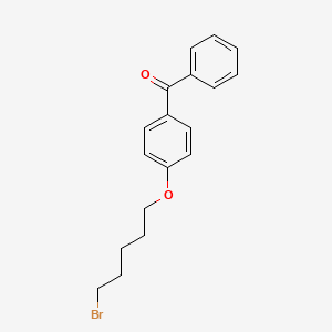 molecular formula C18H19BrO2 B8551371 4-[(5-Bromopentyl)oxy]benzophenone 