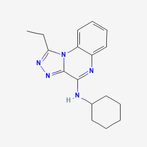 N-Cyclohexyl-1-ethyl[1,2,4]triazolo[4,3-a]quinoxalin-4-amine
