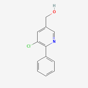 molecular formula C12H10ClNO B8551391 5-Chloro-6-phenyl-pyridin-3-yl-methanol 