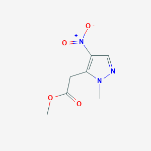 Methyl 2-(2-methyl-4-nitro-pyrazol-3-yl)acetate