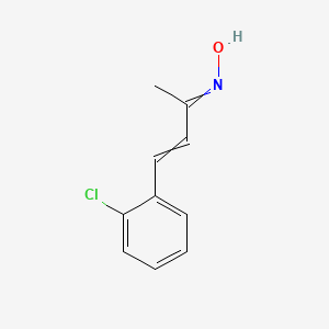 N-[4-(2-chlorophenyl)but-3-en-2-ylidene]hydroxylamine